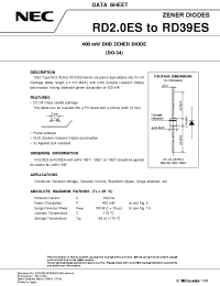 Datasheet RD12ES manufacturer NEC