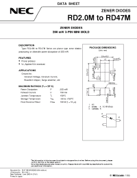 Datasheet RD3.0M manufacturer NEC