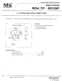 Datasheet RD6.8P manufacturer NEC