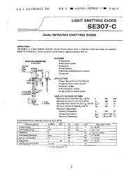 Datasheet SE307-C manufacturer NEC