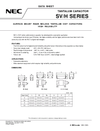 Datasheet SVHA1V154M manufacturer NEC