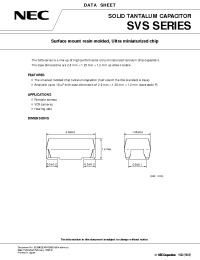 Datasheet SVSP0J106M manufacturer NEC