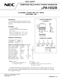 Datasheet UPA1552BH manufacturer NEC