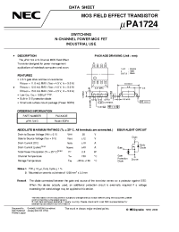Datasheet UPA1724 manufacturer NEC