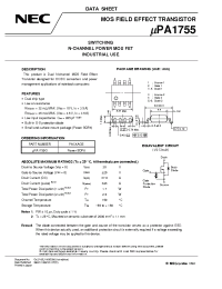 Datasheet UPA1755G manufacturer NEC