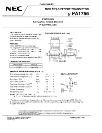 Datasheet UPA1756 manufacturer NEC
