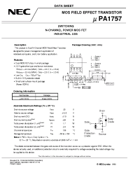 Datasheet UPA1757 manufacturer NEC