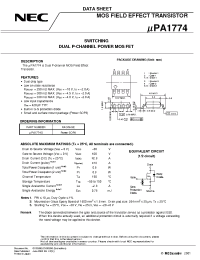Datasheet UPA1774G manufacturer NEC