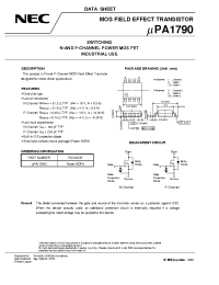 Datasheet UPA1790G manufacturer NEC