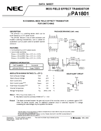 Datasheet UPA1801GR-9JG manufacturer NEC