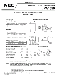 Datasheet UPA1856 manufacturer NEC