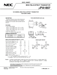 Datasheet UPA1857GR-9JG manufacturer NEC