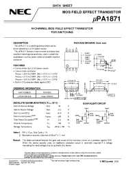 Datasheet UPA1871GR-9JG manufacturer NEC