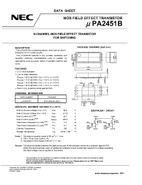 Datasheet UPA2451BTL manufacturer NEC