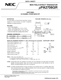 Datasheet UPA2706GR manufacturer NEC