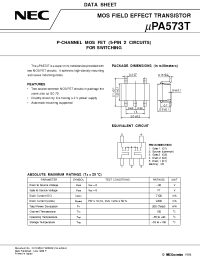 Datasheet UPA573T manufacturer NEC