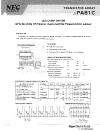 Datasheet UPA81C manufacturer NEC