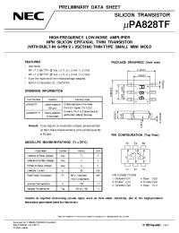 Datasheet UPA828 manufacturer NEC