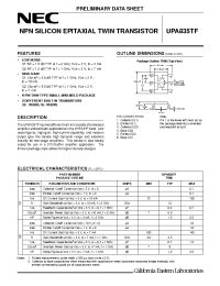 Datasheet UPA835TF manufacturer NEC