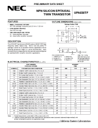 Datasheet UPA838TF manufacturer NEC