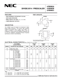 Datasheet UPB582C manufacturer NEC