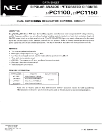 Datasheet UPC1100C manufacturer NEC