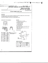 Datasheet UPC1212C manufacturer NEC