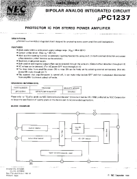 Datasheet UPC1237 manufacturer NEC