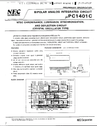 Datasheet UPC1401C manufacturer NEC
