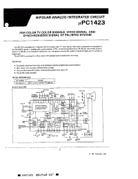 Datasheet UPC1423 manufacturer NEC