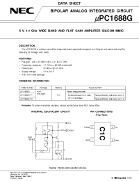 Datasheet UPC1688G-T1 manufacturer NEC