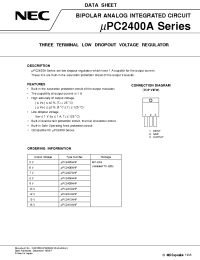 Datasheet UPC2400A manufacturer NEC