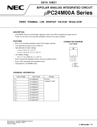 Datasheet UPC24M00A manufacturer NEC