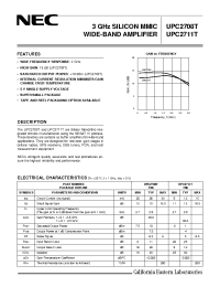 Datasheet UPC2711T manufacturer NEC