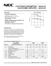 Datasheet UPC2714T manufacturer NEC