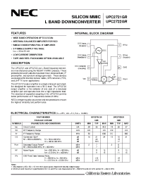 Datasheet UPC2722GR manufacturer NEC