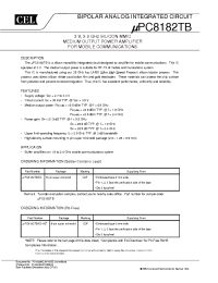 Datasheet UPC2763T manufacturer NEC