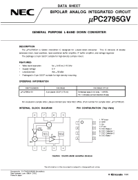 Datasheet UPC2795GV manufacturer NEC
