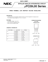 Datasheet UPC29L00 manufacturer NEC