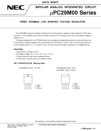 Datasheet UPC29M03HB manufacturer NEC