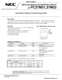 Datasheet UPC37M31TJ manufacturer NEC