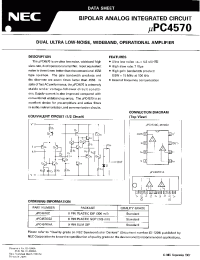 Datasheet UPC4570HA manufacturer NEC