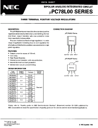 Datasheet UPC78L05 manufacturer NEC