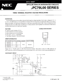 Datasheet UPC79L00 manufacturer NEC