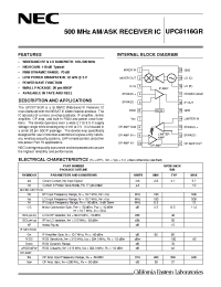 Datasheet UPC8116GR-E1 manufacturer NEC