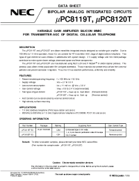 Datasheet UPC8131TA manufacturer NEC
