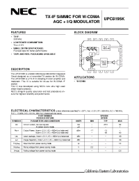 Datasheet UPC8195K manufacturer NEC