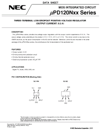 Datasheet UPD120N18T1B manufacturer NEC