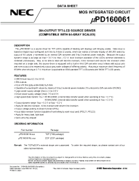 Datasheet UPD160061N manufacturer NEC