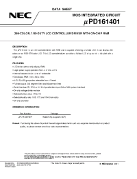 Datasheet UPD161401P manufacturer NEC